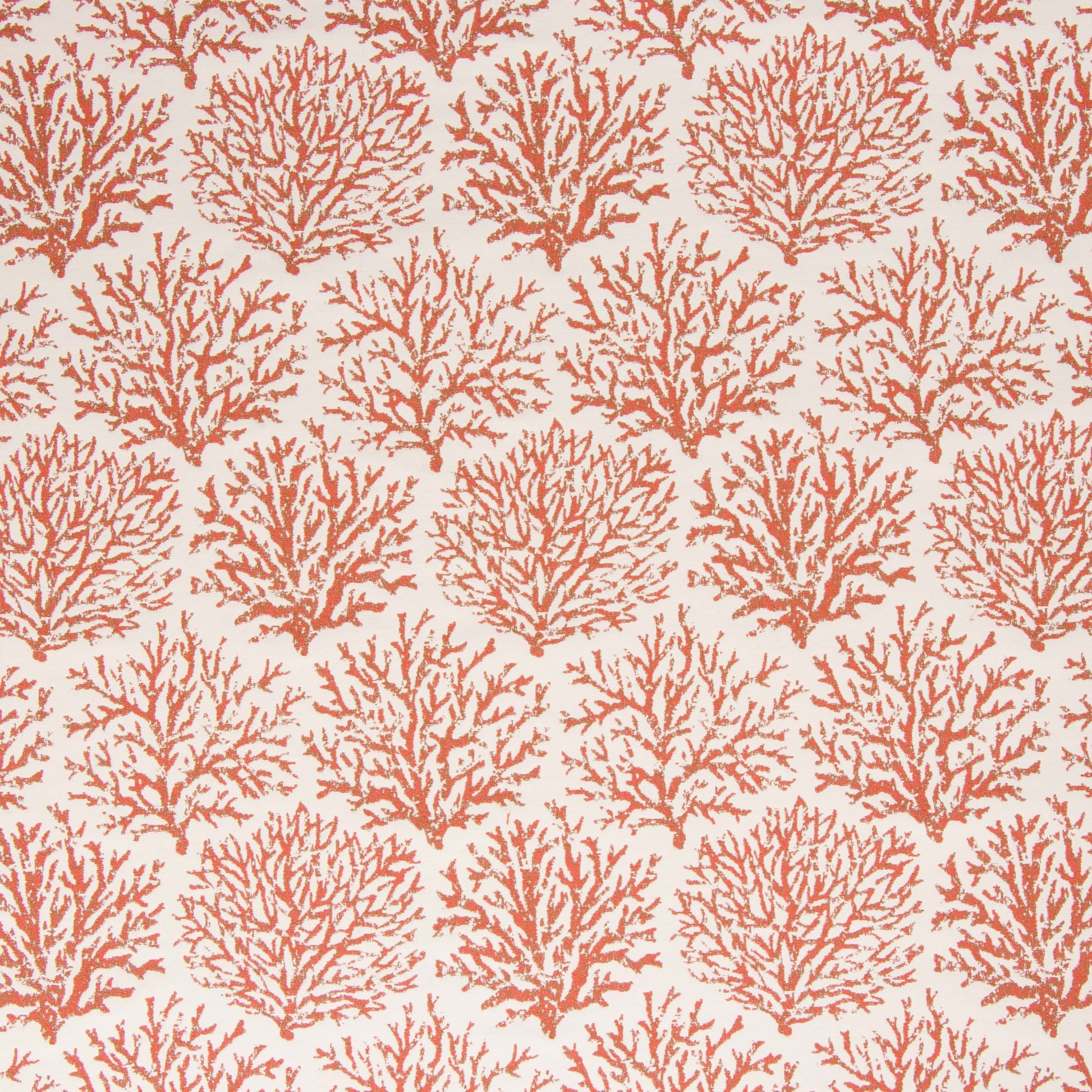 Pattern of red coral branches on a white background