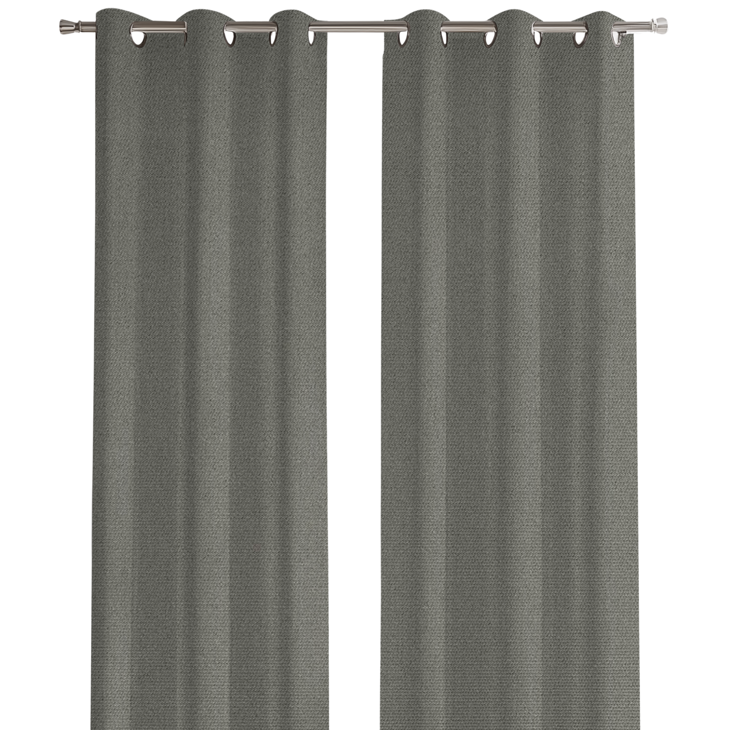 Sunbrella® Outdoor / Indoor Drapery Panel Canvas Charcoal 54048-0000