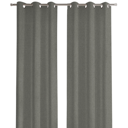 Sunbrella® Outdoor / Indoor Drapery Panel Canvas Charcoal 54048-0000