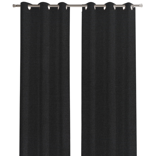 Sunbrella® Outdoor / Indoor Drapery Panel Canvas Black 5408-0000