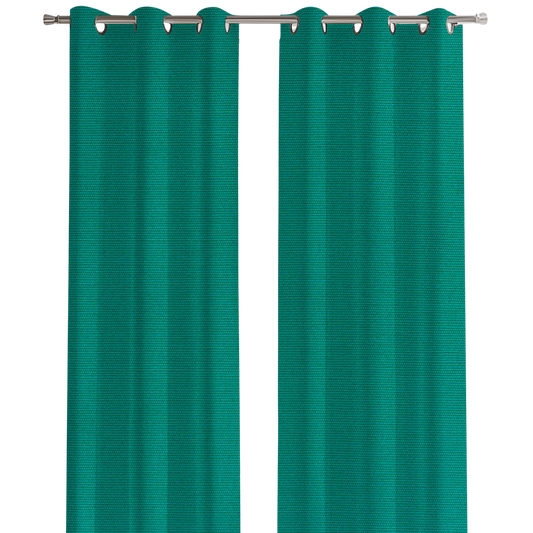 Sunbrella® Outdoor / Indoor Drapery Panel Canvas Teal 5456-0000