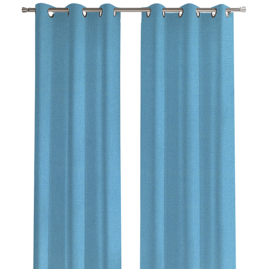 Sunbrella® Outdoor / Indoor Drapery Panel Canvas Sky Blue 5424-0000