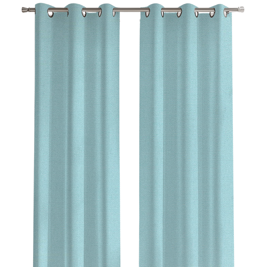 Sunbrella® Outdoor / Indoor Drapery Panel Canvas Mineral Blue 5420-0000