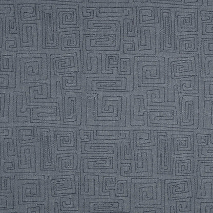 Textured fabric with a geometric pattern on a gray background