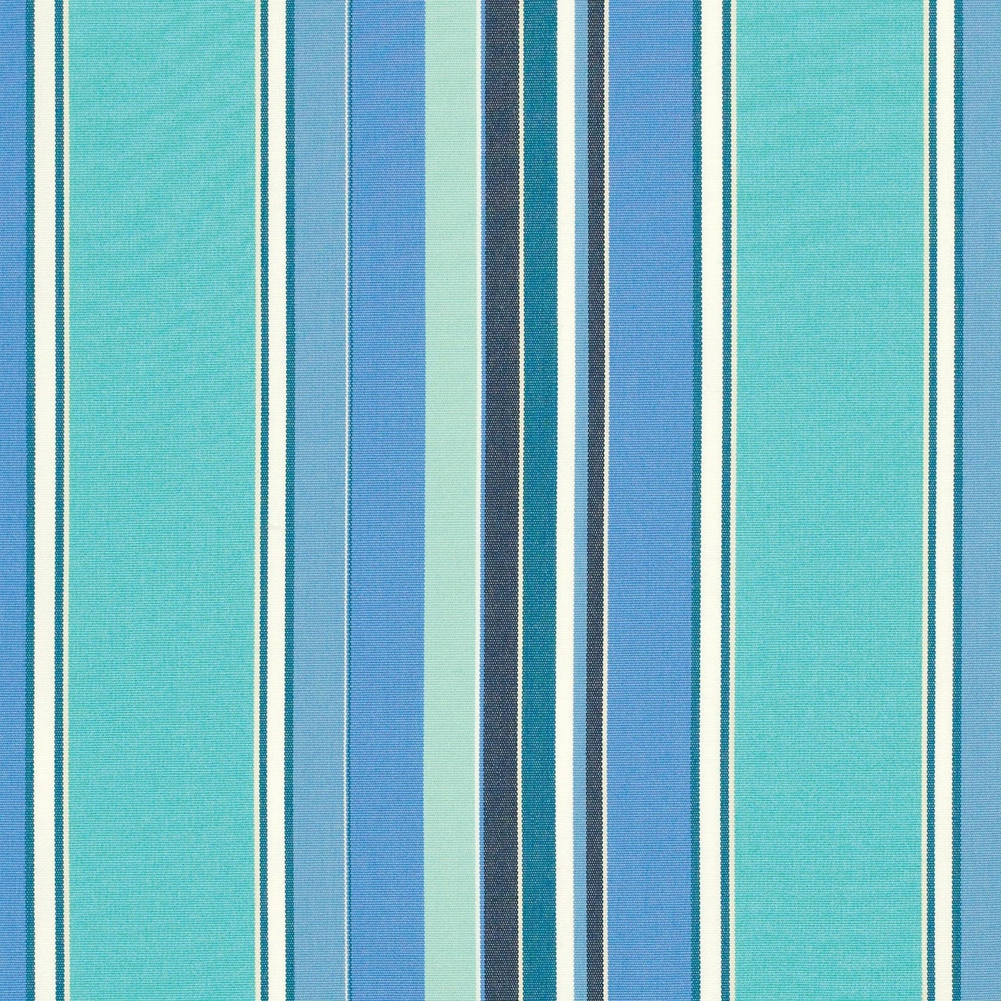 A striped pattern fabric featuring shades of blue and green.