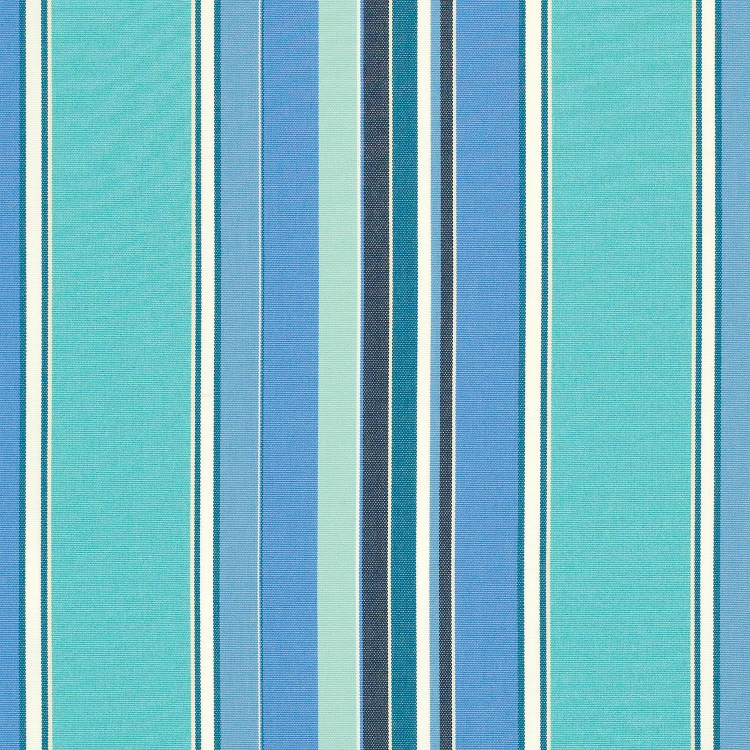 A striped pattern fabric featuring shades of blue and green.