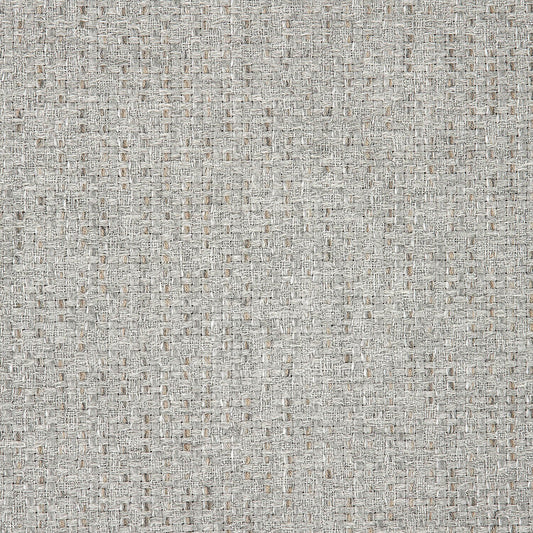 A close-up image of a textured beige fabric.