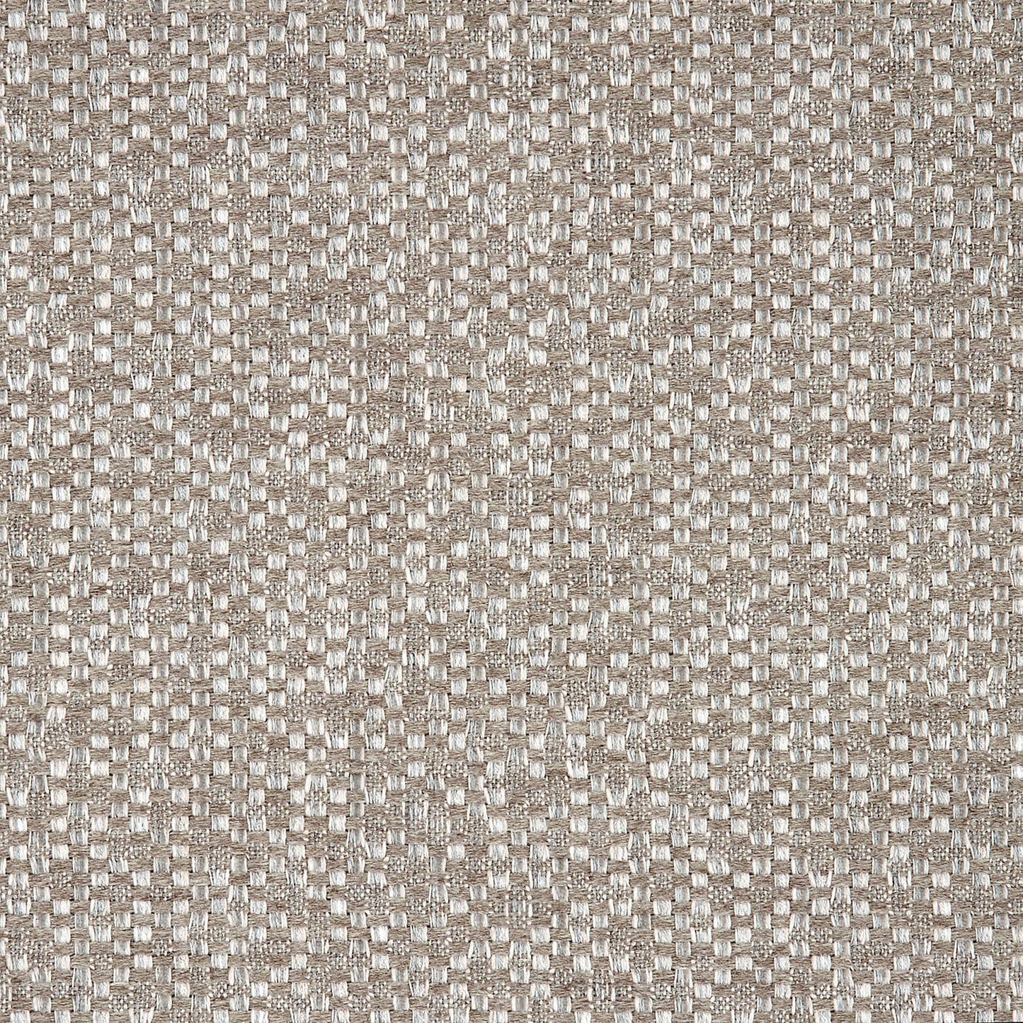 Close-up view of a beige and brown textured fabric, likely to be a sample of outdoor fabric.