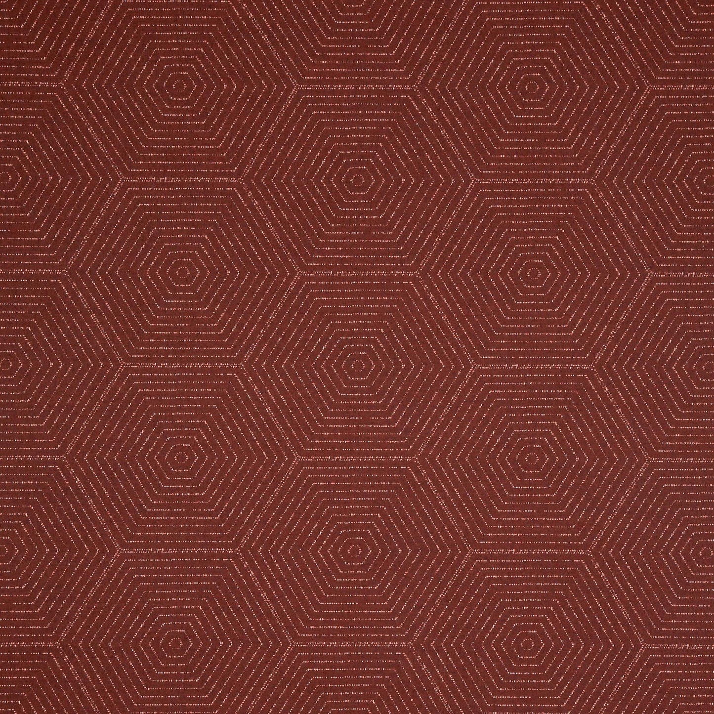 Hexagonal pattern on a red background