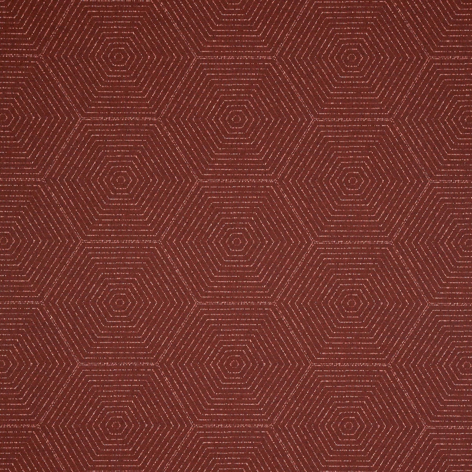 Hexagonal pattern on a red background