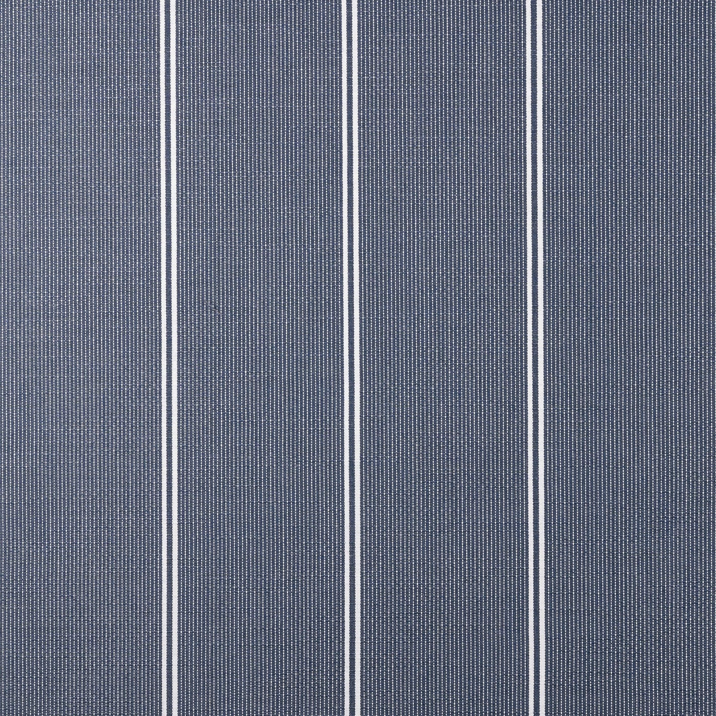 Textured blue fabric with white stripes pattern