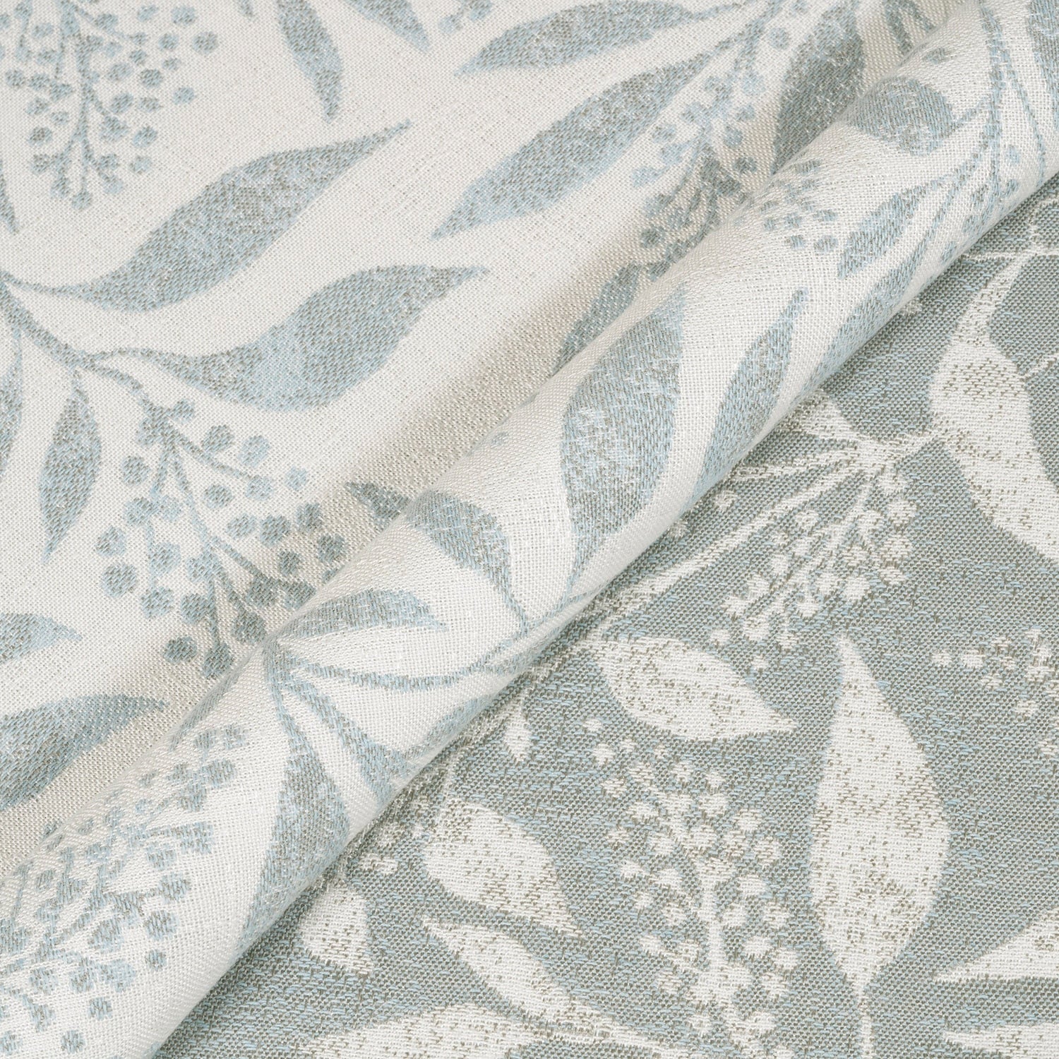 floral grey blue fabric 