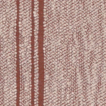 Close-up of a textured fabric with red and beige stripes