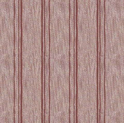 Textured fabric with vertical stripes in red and beige.