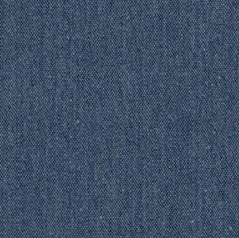 Close-up of blue denim fabric texture