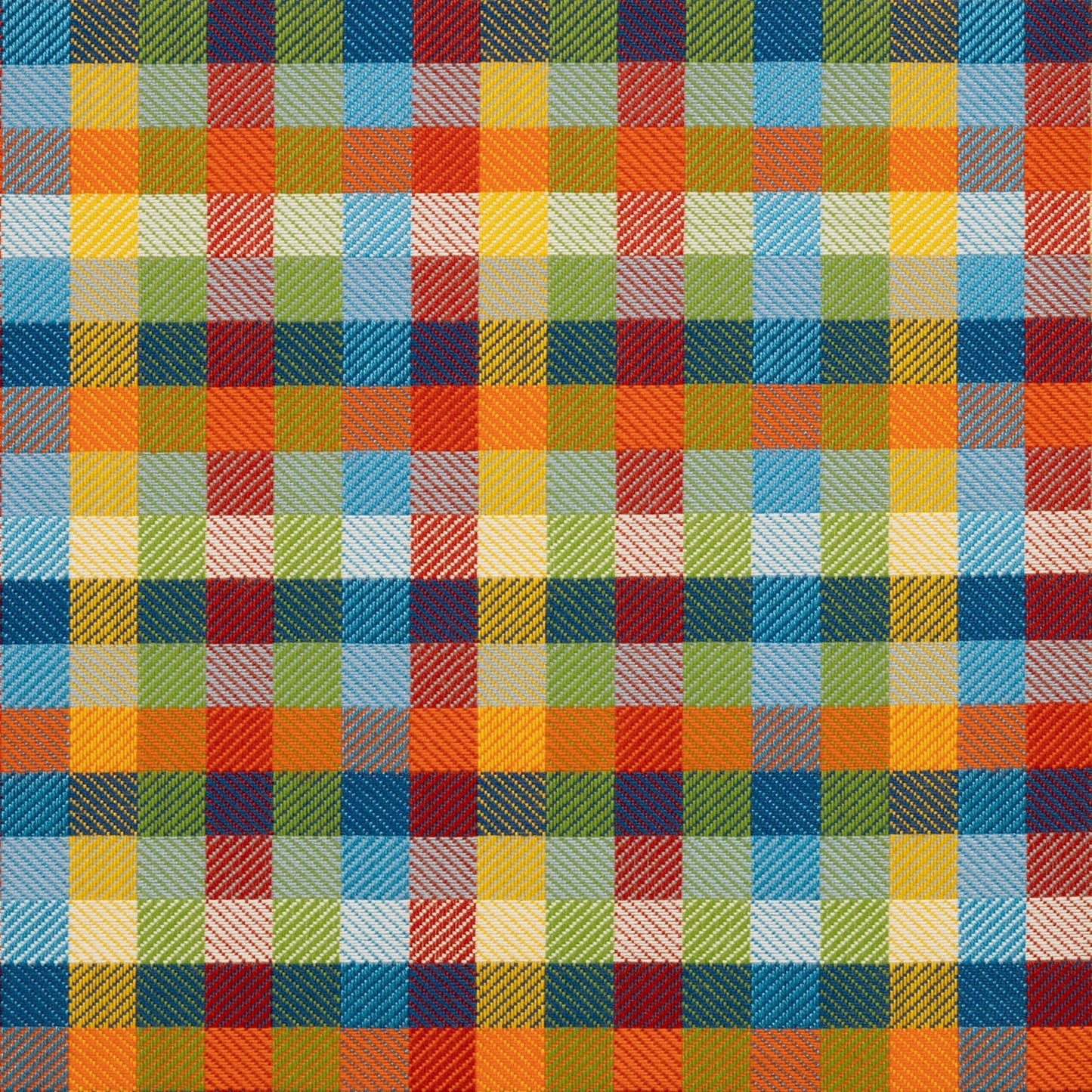 Colorful plaid pattern with a checkered design.