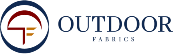 Logo for Outdoor Fabrics with a circular design and text
