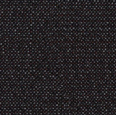Close-up of a textured dark brown fabric surface