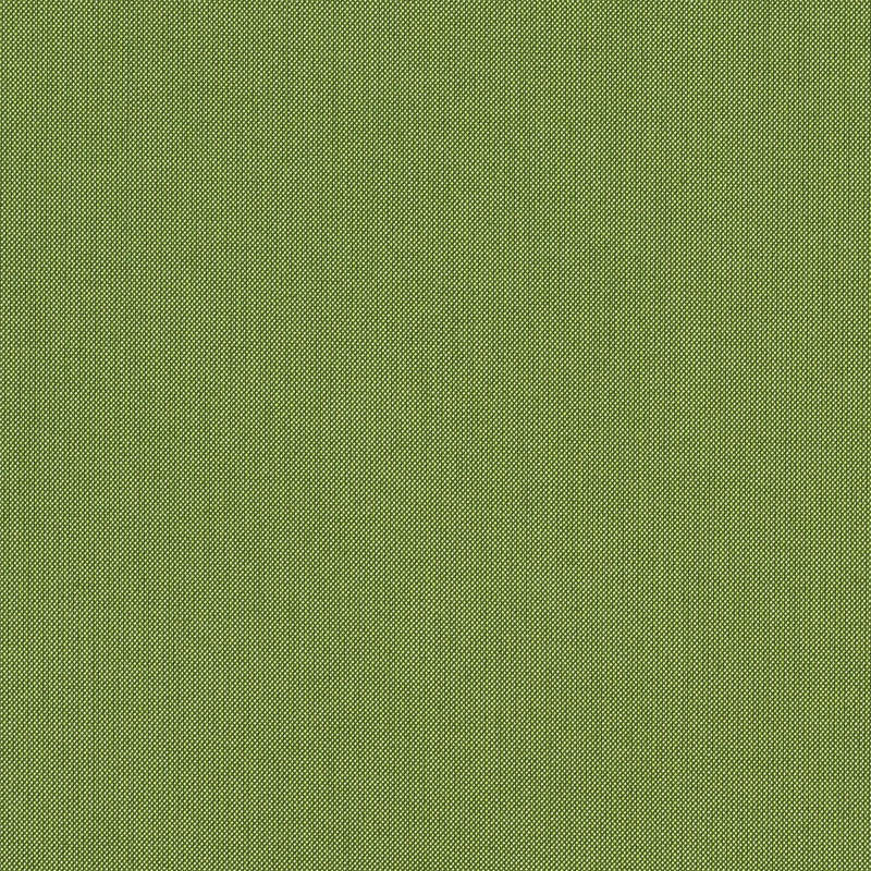 A close-up view of a green fabric with a solid pattern, likely used for custom cushions.