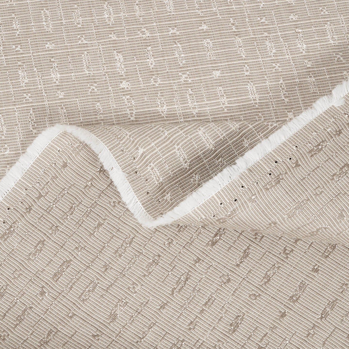 Textured fabric with a subtle pattern and white border