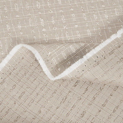 Textured fabric with a subtle pattern and white border