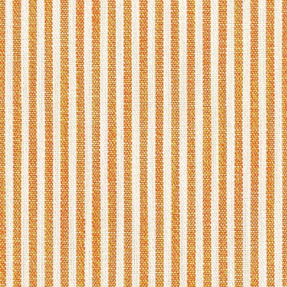 Fabric with ORANGE and white vertical stripes