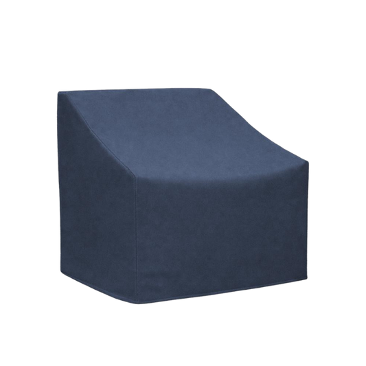Smith & Hawken Saranac Lounge Chair Cover – Sunbrella® SurLast® Furniture Protector - Navy Weave 3851-0000