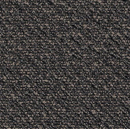 Close-up of a textured black and gray fabric surface
