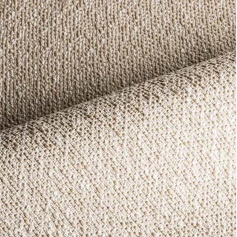 Close-up of beige textured fabric