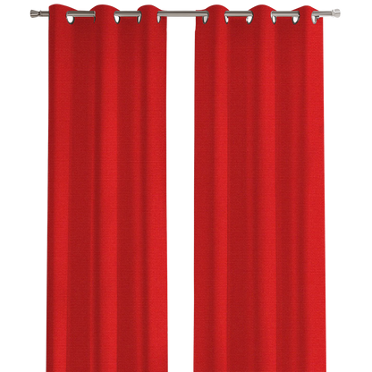 Sunbrella® Outdoor / Indoor Drapery Panel Canvas Logo Red 5477-0000