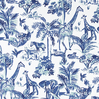 Meru Commodore Blue Slub Canvas