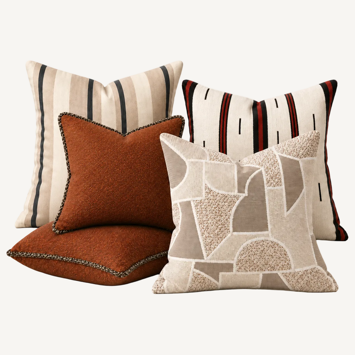 Rustic Sand Pillow Set - 5